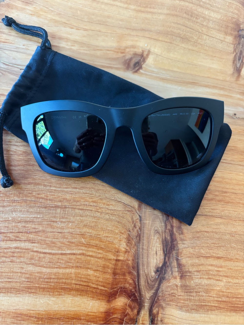 Dragon Waverly H20 Polarized Matte Black LL Smoke.  53mm, new with out tags.